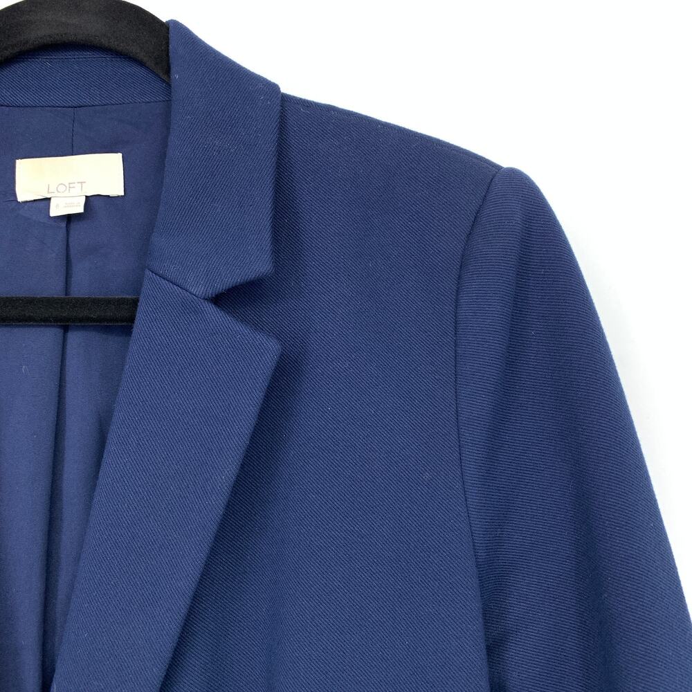 Loft Single Button Blazer Jacket Womens Size 6 Na… - image 3